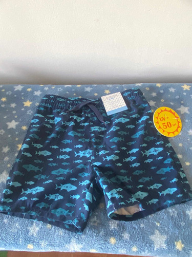 Traje De Baño Niño Bebé 18 Meses Short Nuevo