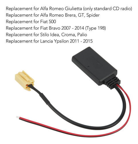 Cable Receptor De Audio Para Módulo Bluetooth Inalámbrico De