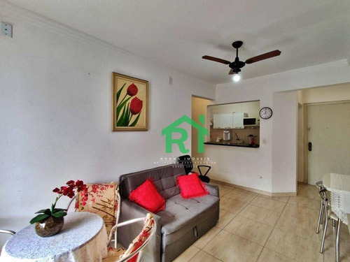 Imagem 6 de 22 de Apartamento À Venda Na Praia Das Astúrias, Sacada, 1 Dormitório Sendo 1 Suíte, 1 Vaga De Garagem, Astúrias, Guarujá/sp - Ap5369