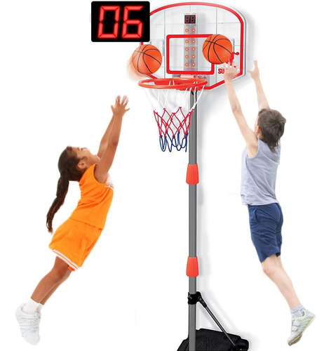 Juego De Arcada De Baloncesto Para Niños Con Marcador Electr