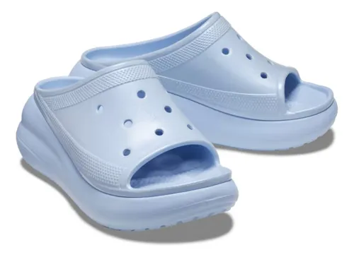 Crocs celestes con plataforma new arrivals