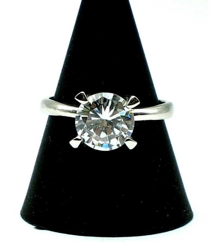 Anillo De Plata 925 Zafiro Ideal Compromiso