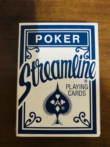 Baralho Poker Streamline Playng Cards Usada Em Ótimo Estado
