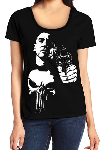 Remeras Punisher 2 Mujer The Punisher Comic Superheroe