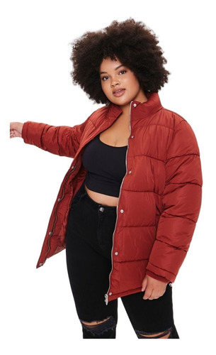 Campera Puffer Forever 21 Plus Original Usa