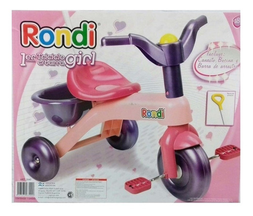 Primer Triciclo Con Barral Girl - Rondi Cuota