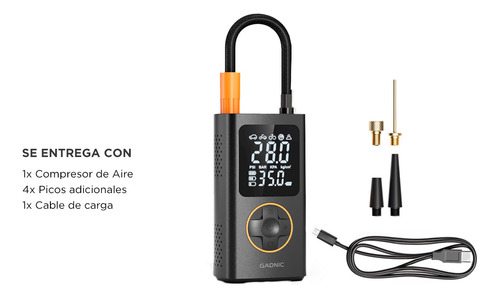 Compresor De Aire Portátil Gadnic Mini Neumáticos Autos