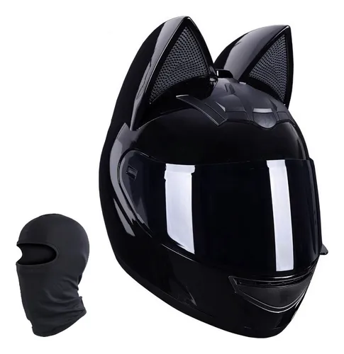 Gato con casco de moto sale