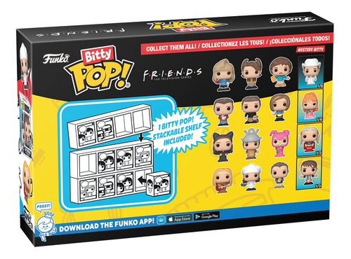 Pack De 4 Minijuguetes Coleccionables Funko Bitty Pop! ¡amig