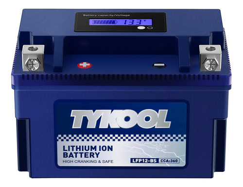 Tykool Ytx12-bs Ytx12 - Bateria De Litio Lifepo4 Para Motoci