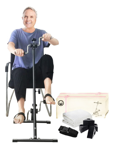 Mini Bike Fisioterapia Bicicleta Portátil Com Apoio De Mãos