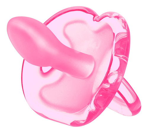 Chupeta P/ Bebê Infantil Silicone +6 M Bpa Free Rosa Lolly Liso Período de idade + 6 meses