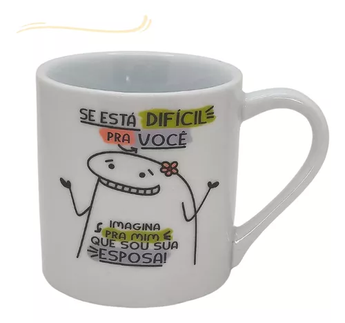 Kit 4 Canecas Meme Flork - Frases Divertidas