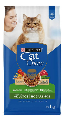 Purina Cat Chow Adultos Hogareños Croquetas 1kg