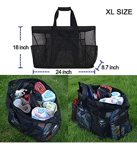 Bolsos Y Totes De Playa De Malla Xl Gotdya,bolso De Playa Ex