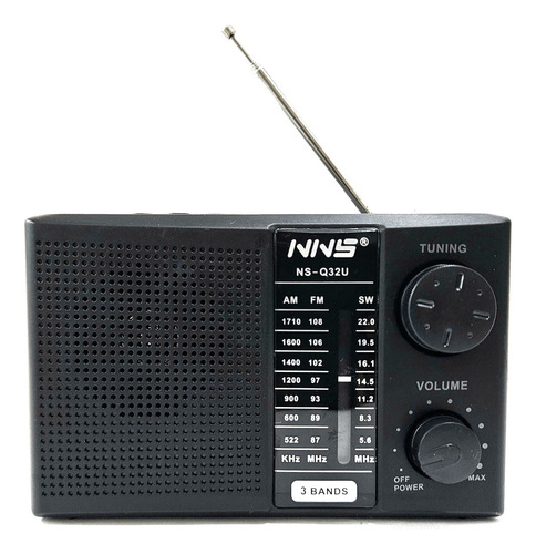 Radio Linterna 3 Bandas Am Fm Sw Mp3 Usb De Pila Recargable