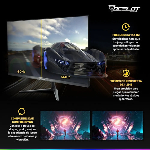 Monitor Pc Gamer 27 Pulgadas 2ms 144hz Full Hd Ogm27-01 Hdmi