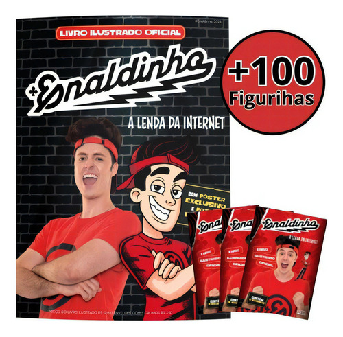 Album Enaldinho + 100 Figurinhas: A Lenda Da Internet, De Enaldinho. Série You Tube, Vol. 1. Editora Pixel, Capa Mole, Edição 2023 Em Português, 2023