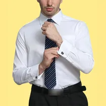 Comprar Camisas Puño Gemelo Manga Larga Para Caballeros, Puño Gemelo