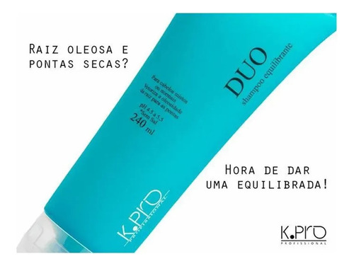 Shampoo Sem Sal K.pro Linha Ice Duo 240ml