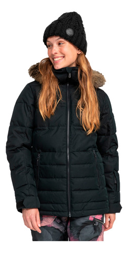 Campera Roxy Snow Mujer  Quinn  Negro Cli