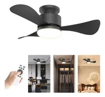 Comprar Ventilador De Teto Com Luz E Ventilador De Teto Com Controle, Ventilador De Teto Silencioso De 71 Cm, Com Motor Dc Reversível, Ventilador De Teto Econômico Com Temporizador Para Quartos, Terraços