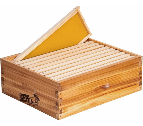 Caja De Colmena De 10 Marcos Langstroth Medium Super Be...