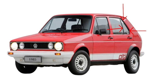 Cristal Aleta Tra Izq Volkswagen Golf 1989-1990-1991-1992