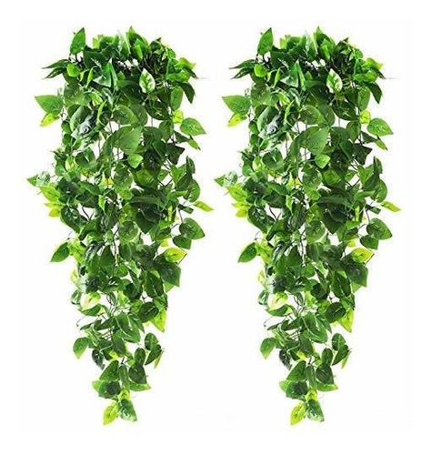 2pcs Plantas Colgantes 3 6 Pies Hojas De Hiedra Vid Fal...