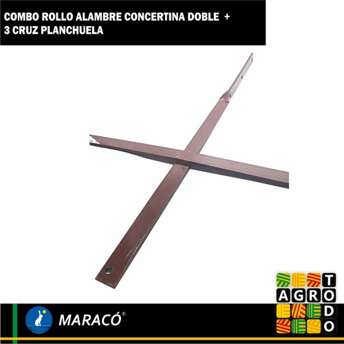 Imagen 3 de 7 de Alambre Concertina 45 Cm X 10 M C/ Cruz Planchuela X 3 7596