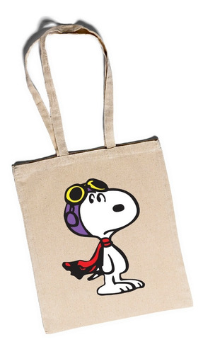 Bolsa Snoopy Aviador Ecologica Estampad Tote Bag Regalo Cb12