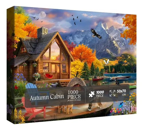Puzzle Otoñal De Nueva York 1000 Piezas – Paisaje Urbano En Otoño, 38x26cm, Regalo Ideal Para Adultos