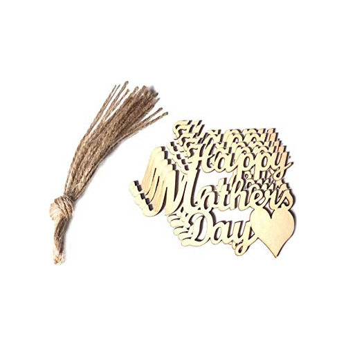 Happy Mother's Day Crafts Wooden Embellishments Wood Ta...