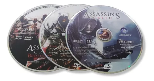 Coleção De Jogos Para Pc Assassins Creed 1,2 E Brotherhood