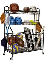 Comprar Organizador De Equipo Deportivo De Garaje Con Ruedas