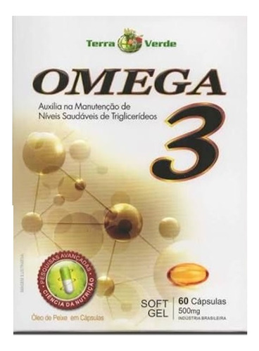 Omega 3 500 Mg Softgel 60 Capsulas Terra Verde