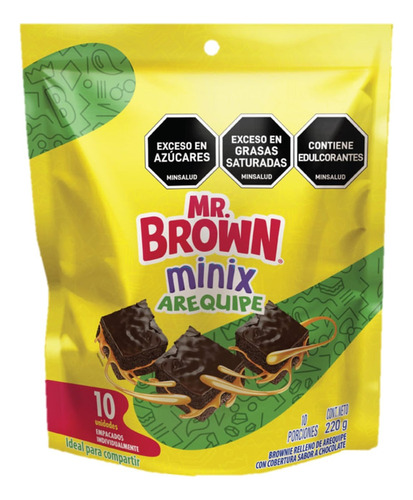 Bimbo Mr Brownie Minix Arequipe Bolsa X 10 Uds 220gr