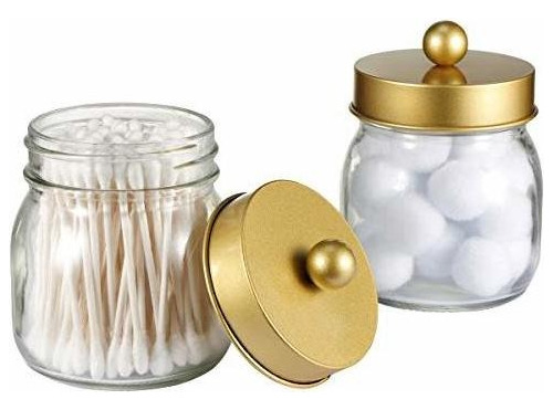 Mason Jar Frascos De Boticario Baño Qtip Holder Canist...