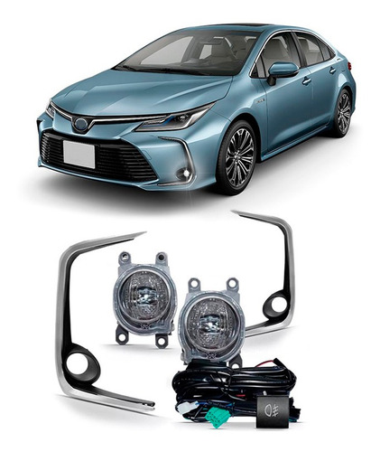 Farol De Milha Toyota Corolla 2020 A 2021 Led Suits Botão