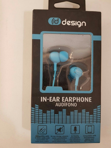 Audífonos In-ear Design Azul - Pcprice