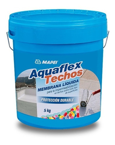 Membrana Líquida Aquaflex Techos 5kg Rojo Mapei