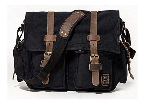 Bolso Mensajero Vintage Militarcanvas 13,3-17  