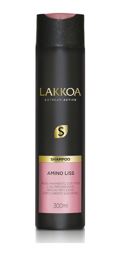 Imagem 1 de 1 de Shampoo Amino Liss Efeito Liso Lakkoa 300ml