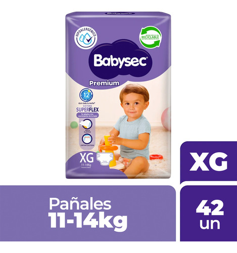 Pañales Babysec Premium - Por Tallas - 3 Pack