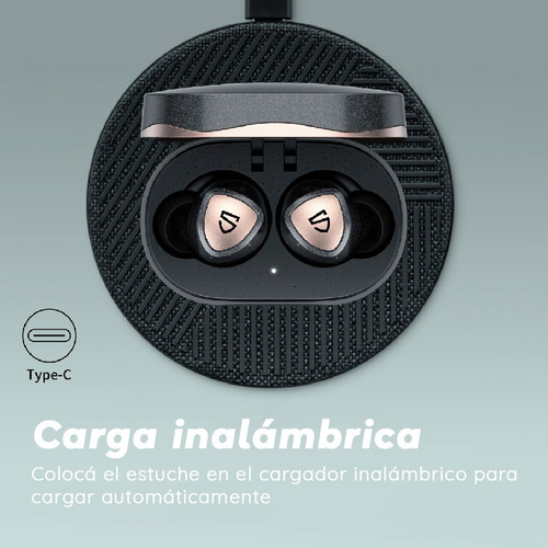 Imagen 6 de 10 de Auriculares Soundpeats Sonic Pro Bluetooth 15hs Aptx Gamer