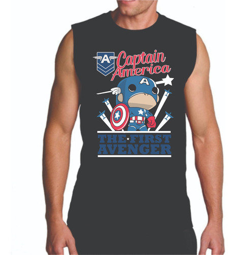 Playera Sin Manga - Captain Capitan America First Avenger 