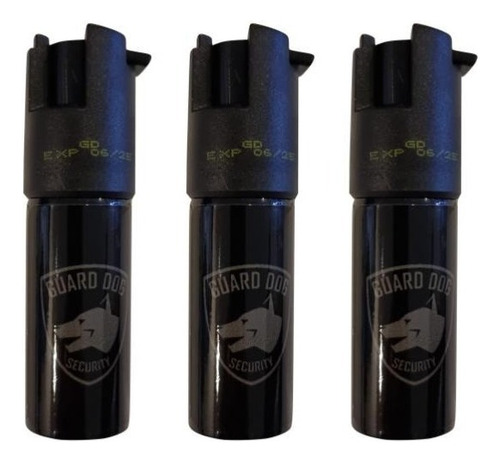 3pack Gas Pimienta Guarddog Preciso Alcance 4.8m De Bolsillo