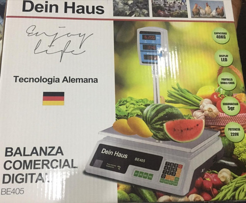 Imagen 1 de 6 de Balanza Comercial Digital Dein Haus Be405 40kg !