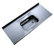 Mesada De Cocina Acero 1.20x61 Bacha Simpl Johnson Izquierda