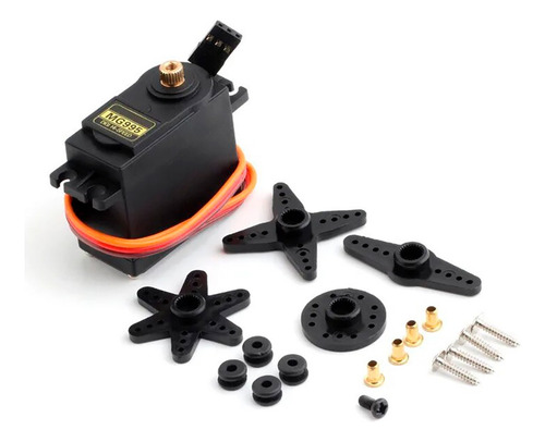 Kit 2 Servomotores Mg995 15kg 360° Servo Engranes Metalicos
